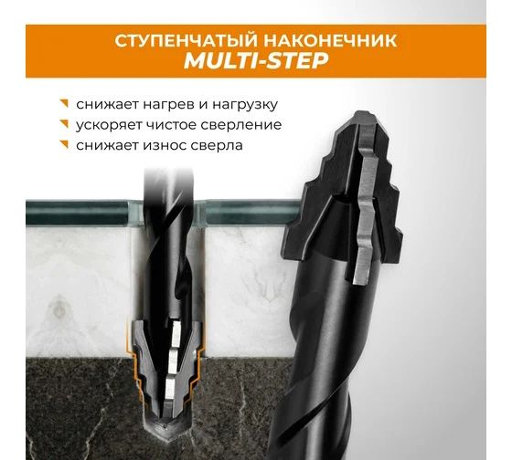Сверло универсальное RAGE MULTI-STEP
