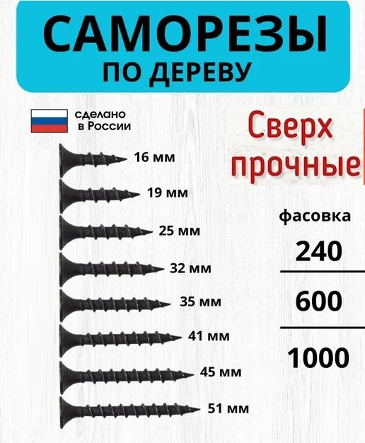 Саморезы по дереву