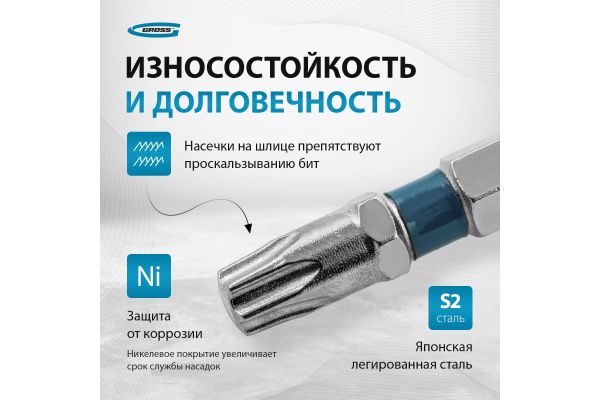 Бита TORX T30 50 мм