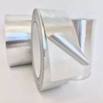Клейкая лента, алюминиевая, 50 мм, 10 м, 15 мкр