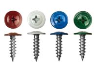 Саморезы цветные с пресс-шайбой острые